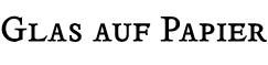 Logo: Glas auf Papier