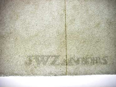 Wasserzeichen auf Papierbogen